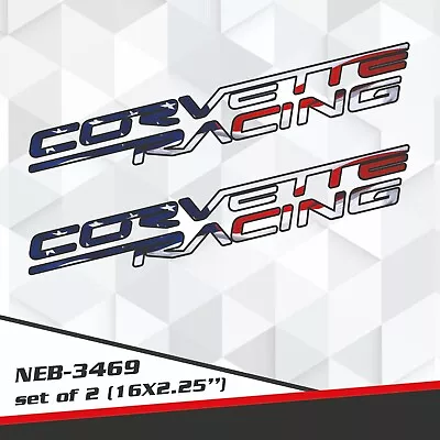 Custom Racing Decals Stickers For Corvette C5 C6 C7 C8 Stingray Z06  NEB-3469 • $24.99