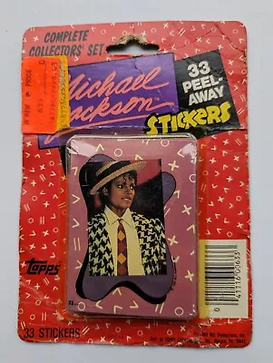 Factory Sealed Set Of 33 Michael Jackson Peel Away Stickers  - Made By Topps • $24