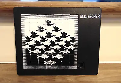 Vintage M.c. Escher Slide Tile Puzzle - 'sky & Water I' • £10