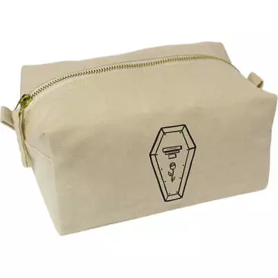 'Coffin' Canvas Wash Bag / Makeup Case (CS00020196) • £9.99