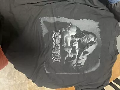 VTG Megadeth Youthanasia 1994 Metal T-Shirt Made In USA Sz XL Single Stitch Band • $99.99