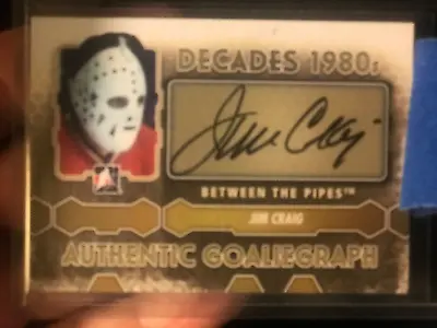 2012-13 Jim Craig In The Game Auto RARE! Autograph Miracle On Ice Signature • $59.95
