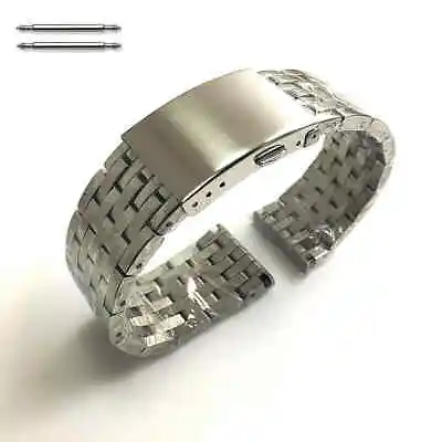 Polished High Quality Solid Steel Silver Metal Replacement Watch Band #5125 • $24.95