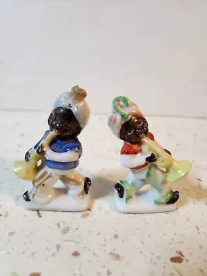 Occupied Japan Black Musician Figurines Set Of 2 • $24.99