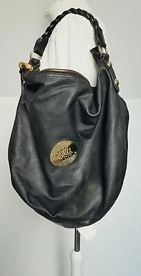 Genuine Black Medium Mulberry Daria Hobo Bag • £210