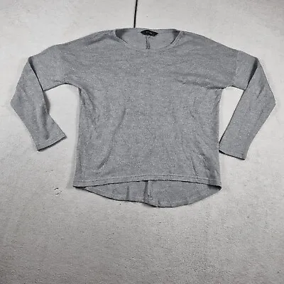 Decjuba Womens Sweater Jumper Size M Medium Or 12(AU) Grey Crew Neck Pullover • $21.99