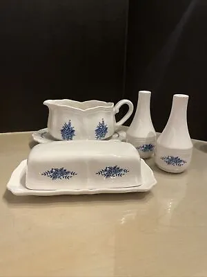 Vintage Sears Mayhill Federalist Ironstone Salt & Pepper Gravy Covered Butter • $32