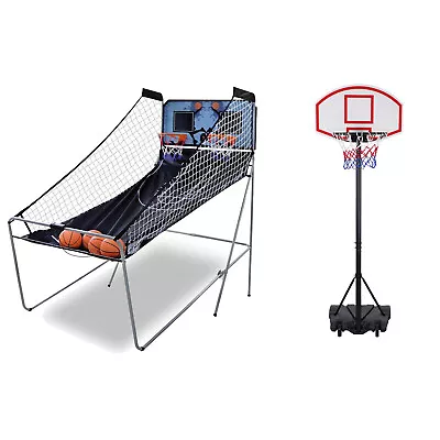 Mini Basketball Hoop Backboard Systems Indoor Outdoor Net Goal Arcade Game • $47.58