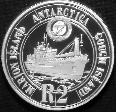 South Africa 2 Rand Silver Proof 2008 IPY Antarctica Marion Island KM#457 • $34.99