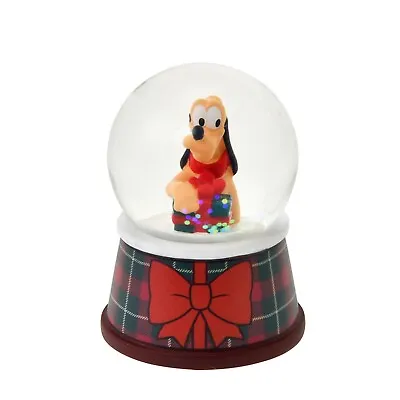 DISNEY Pluto Snow Globe Mini DISNEY CHRISTMAS 2022 Santa Claus Snow Dome Japan • $83.72