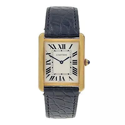 Cartier W1018855 3167 Tank Solo 18k Yellow Gold/Steel Unisex Watch • $3995