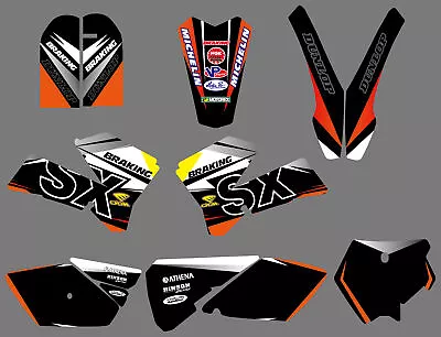 Team Graphics Kit Decals Sticker For KTM SX85 2006 2007 2008 2009 2010 2011 2012 • $82.49