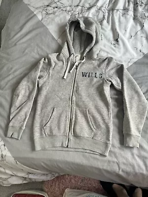 Ladies JACK WILLS Grey Zip Up Hoody Size 12 • £2.99