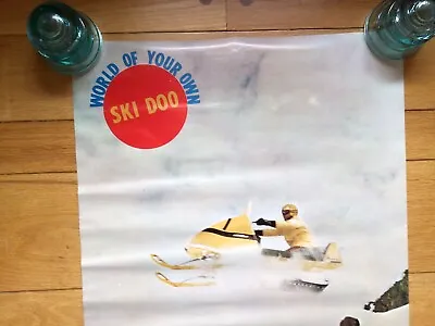 Ski-Doo Snowmobile - Vintage 1965 Advertising Poster World Of Your Own • $95