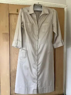 £9.99 • Buy Monsoon Cotton Shirtwaister Style Dress, Size 12