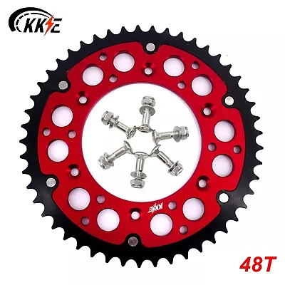 KKE 48T Rear Hybrid Sprocket Fit Honda CR125R CR250R CRF250R CRF450R CRF250X Red • $59.99