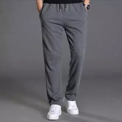 Mens Winter Warm Athletic Sherpa Lined Sweatpants Fleece Thick Joggers Pants • $9