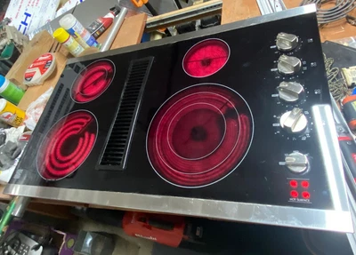 $999 • Buy 36” Kenmore Elite Electric Downdraft Cooktop Stove Top TESTED