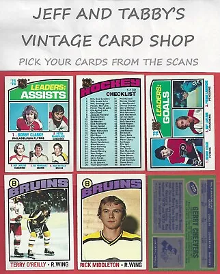 $1 • Buy 1976-77 TOPPS HOCKEY SEE SCANS # 1 To # 135
