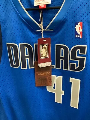 New Dirk Nowitzki Dallas Mavericks Hardwood Classic Jersey. Adult Large. • $99