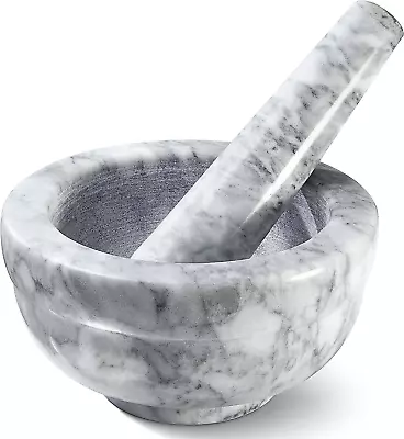 Mortar And Pestle Set - Small Grinding Bowl Container For Guacamole Spices Sal • $21.88