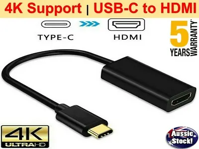 $8.46 • Buy Type C USB-C 3.1 To HDMI Adapter Cable Converter For Smart TV And Monitors