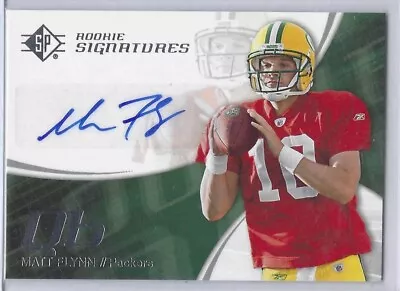 Matt Flynn 2008 Upper Deck Sp Rookie Auto Rc #159 • $14.99