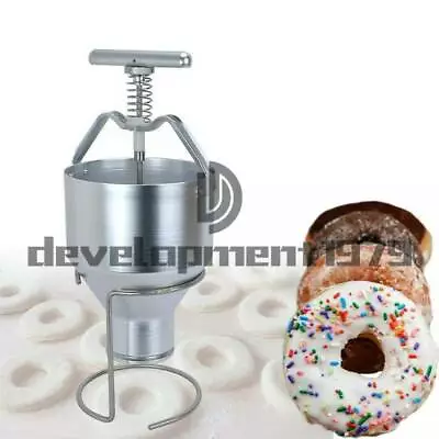 One Manual Home Donut Depositor Dropper Plunger Dough Batter Dispenser Hopper • $143.30