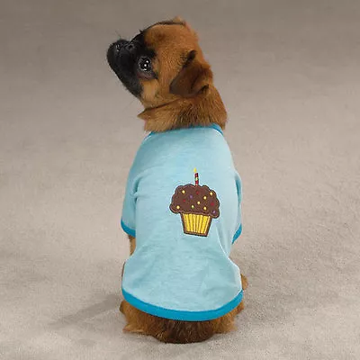 Dog T-Shirt Tee Cupcake Blue Zack & Zoey XXS XS SM MED LG XL • $17.99