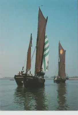 Ipswich Suffolk - The Sailing Barge Marjorie Colour  Postcard • £1.25