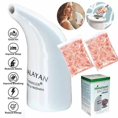 100% Natural Himalayan Salt Pipe/Inhaler + FREE Salt CE Certified • £10.49