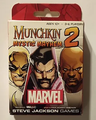 Munchkin Marvel 2 Mystic Mayhem Expansion Card Game Steve Jackson USAOpoly • $209.98