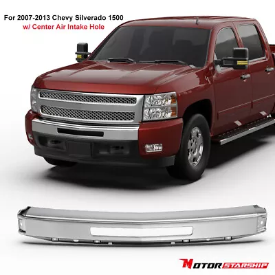 Chrome Steel Front Bumper Impact Face Bar For 2007-2013 Chevy Silverado 1500 New • $74.89