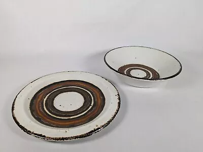 Stonehenge Midwinter Soup Vegetable Earth Bowl And Plate Serving England Made  • $19.95