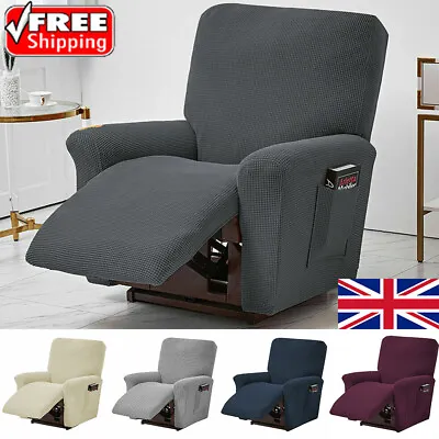 Stretch Recliner Chair Slipcover Armchair Lounge Couch Full Cover Protector • £17.09