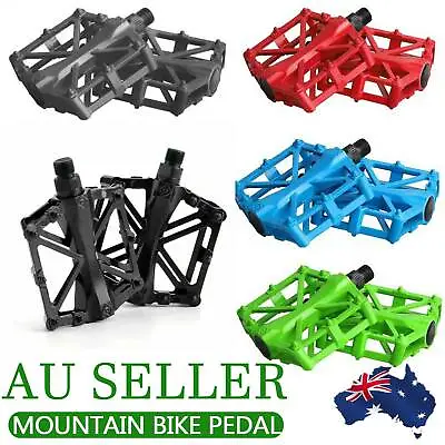 Bike Pedals Alloy Mountain Road MTB Colored Bicycle Nonslip Cycling Pedals 9/16  • $13.85