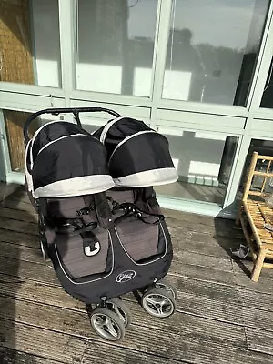 Baby Jogger City Mini GT2 Double Opulent Black All Terrain Pushchair • £135