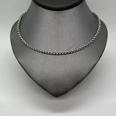 David Yurman 18” Sterling Silver Wheat Chain 4mm Necklace • $289