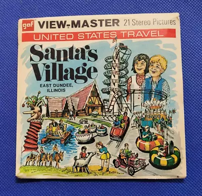 Rare Full Color Gaf A553 Santa's Village E Dundee IL View-master 3 Reels Packet • $129