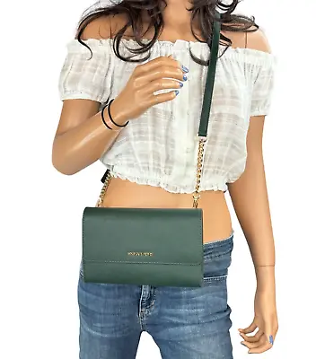 Michael Kors Jet Set Travel 3 In 1 Crossbody Bag Wristlet Clutch Racing Green • $89.80