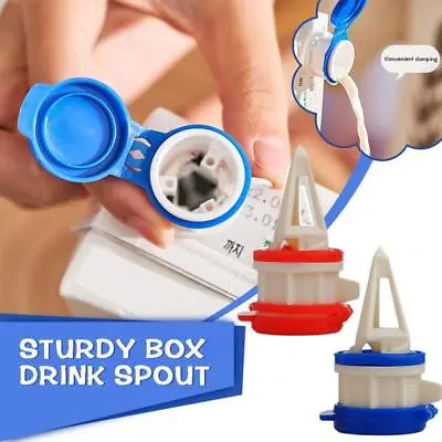 2Pcs Milk Carton Pourer Drink Deflector Box Lid Box Juice NEW Portable X7F2 • £2.60