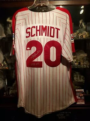 Mike Schmidt 548 HR Signed 1976 Mitchell & Ness Jersey JSA WITNESSED COA • $999