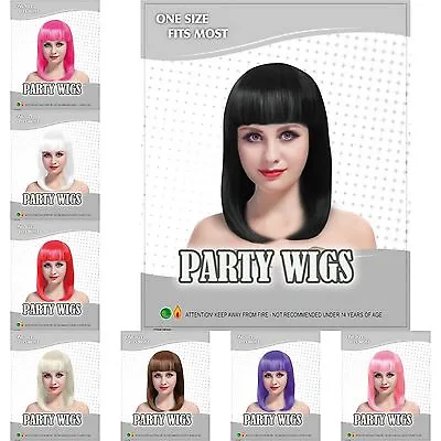 Women Ladies Long Bob Wig Fancy Dress Cosplay Wigs Pop Party Costume  • £5.69