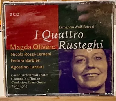 WOLF-FERRARI I Quattro Rusteghi Magda Olivero Fedora Barbieri 1969 New Sealed • $16.50