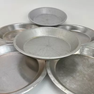 Vintage Mirro Aluminum Pie Pan 9  X 1.25  Lot Of 6 Retro Kitchen Baking • $29