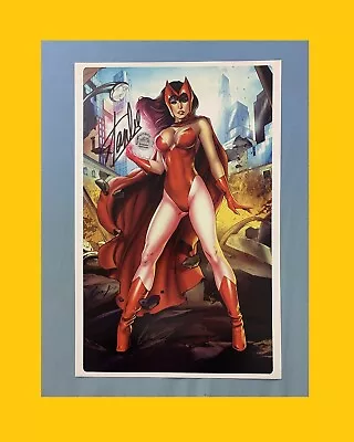 (SIGNED X2) STAN LEE X-Men SCARLET Avenger 11x16 A3 PRINT Poster COA (SLC-39244) • $255.56