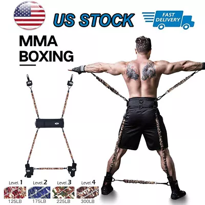 Innstar MMA Boxing Thai Gym Resistance Belt Band Set Strength Training Equipment • $67.89