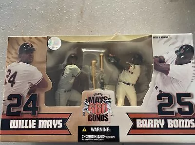 McFarlane MLB  Giants Of The Homerun  Willie Mays  660  Barry Bonds 2-Pack • $14