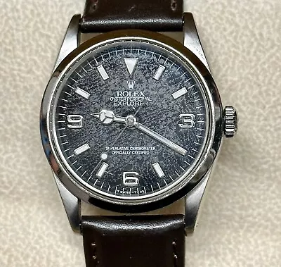 ROLEX Explorer Watch W/ Aged Tropical Dial - $20K APPRAISAL VALUE W/ COA! • $8995