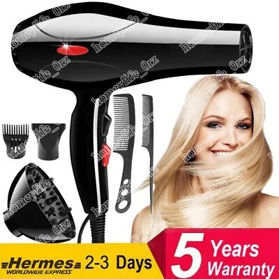 2200W Professional Hair Dryer Nozzle Concentrator Blower Pro Salon Heat Gift UK • £10.90